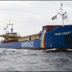 Greenpeace afunda blocos de granito na Suécia