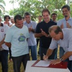 Vice-governador César Messias assinou o convênio que tem a contrapartida do Governo do Estado