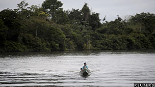 Rio da bacia amazônica